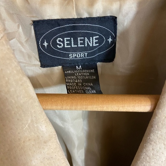 Vintage Selene Sport Genuine Leather Jacket Size Medium - Picture 7 of 12